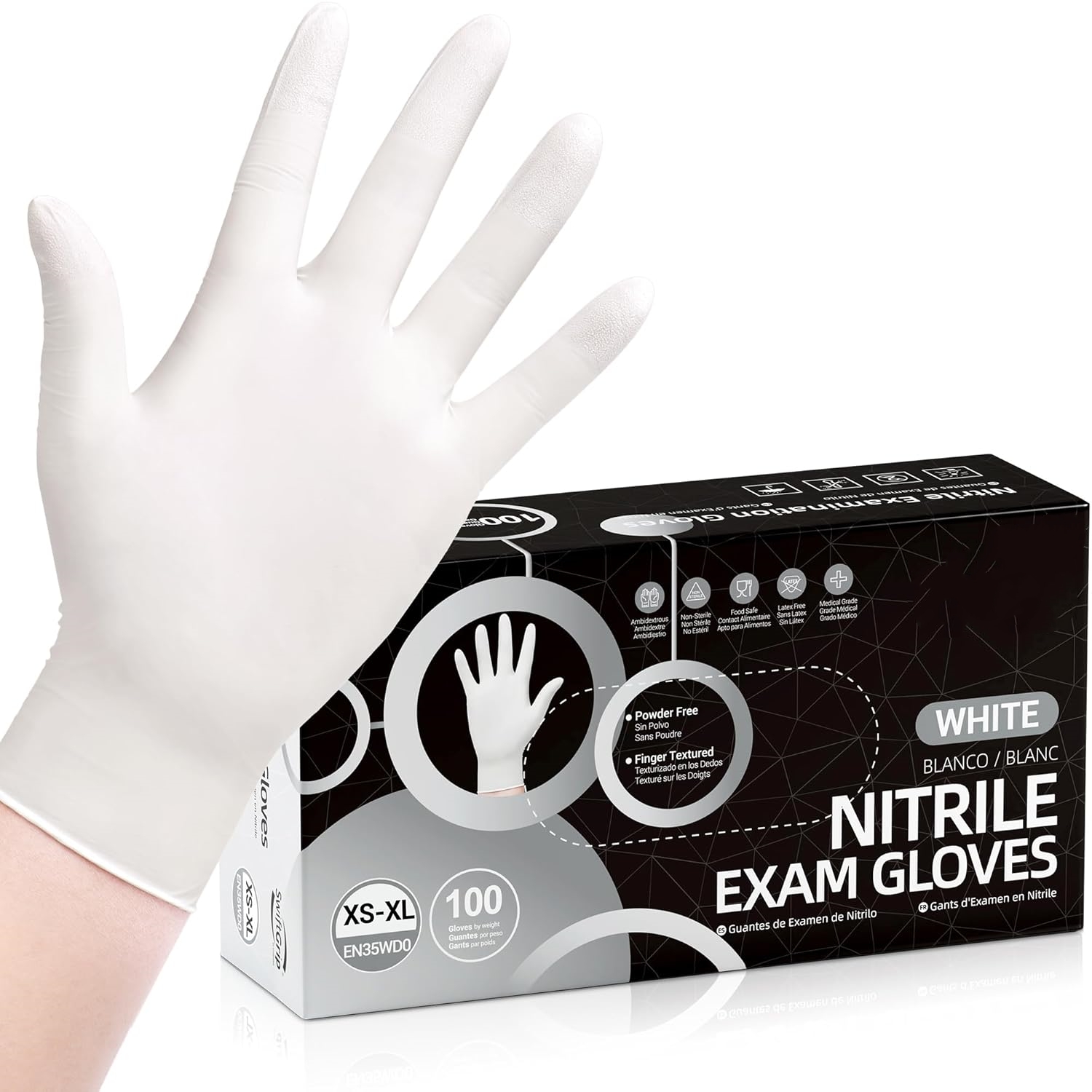 100 Luvas Descartáveis de Nitr - Medical Gloves avaliação e preço